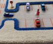 Traffic Middle 3D Blue Játszószőnyeg 100x150 cm