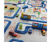 Traffic Middle 3D Blue Játszószőnyeg 100x150 cm