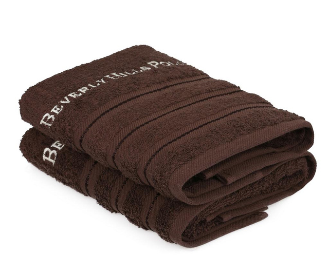 Комплект 2 кърпи за баня Zincir Brown 50x90 см