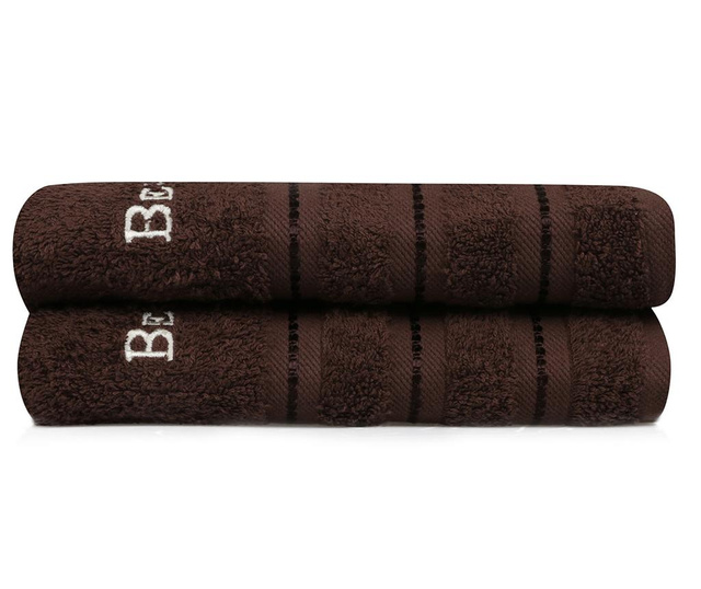 Комплект 2 кърпи за баня Zincir Brown 50x90 см