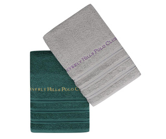 Set 2 kupaonskih ručnika Zincir Grey Green 50x90 cm