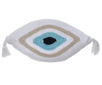 Perna decorativa Eye White Beige 30x50 cm