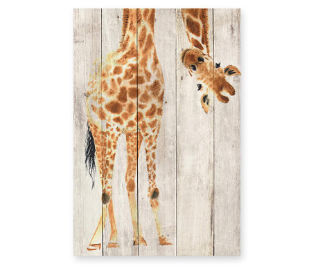 RESIGILAT Decoratiune de perete Little Nice Things, Giraffe, lemn de pin, 40x3x60 cm