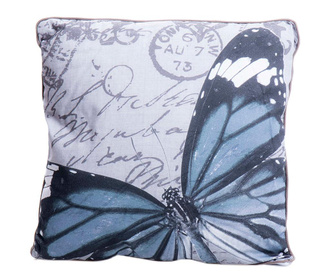 Perna decorativa Butterfly Blue 45x45 cm