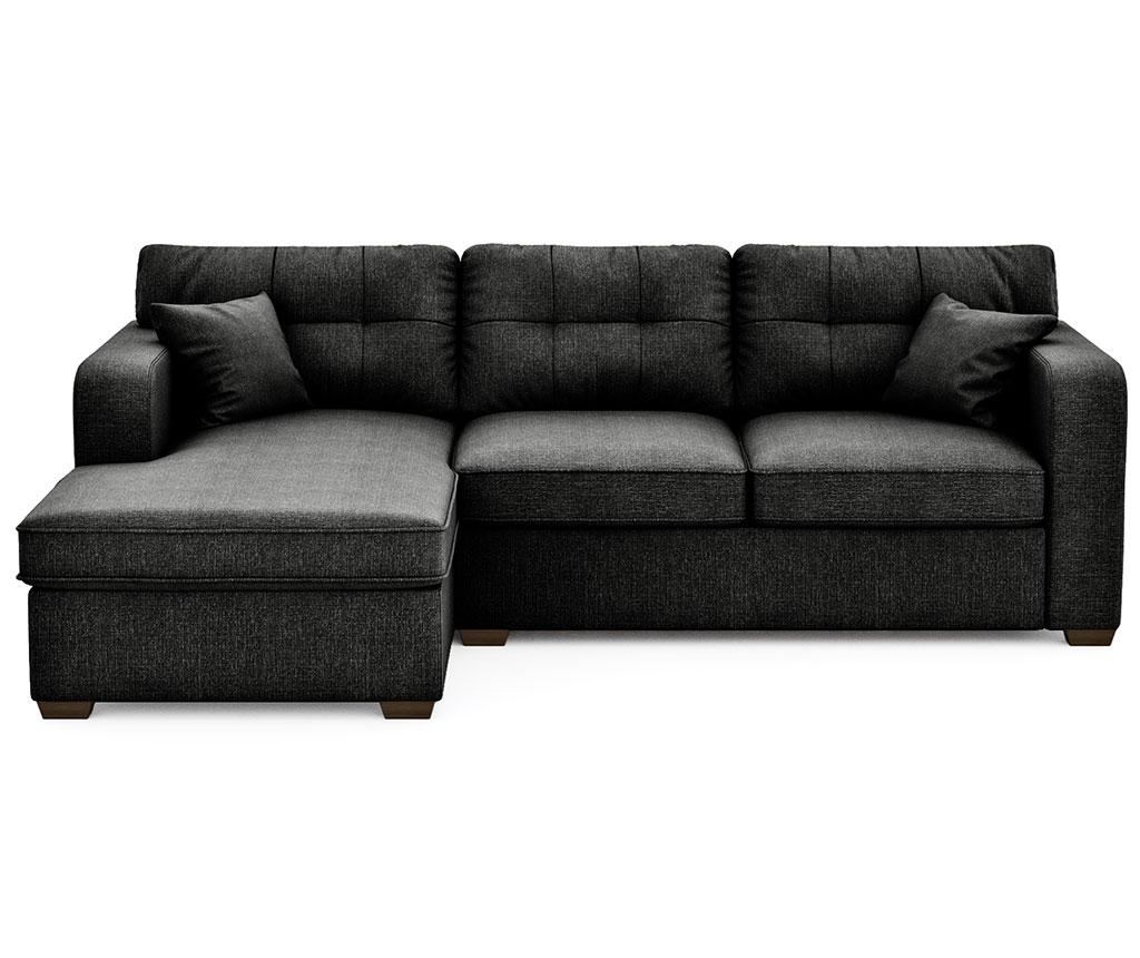 Coltar extensibil stanga Melvin Anthracite - Vivre