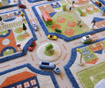 Traffic Big 3D Blue Játszószőnyeg 134x180 cm