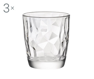 Set 3 čaše Diamond Clear 300 ml