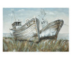 Tablou Mauro Ferretti, The Boats, canvas pictat manual, 80x120 cm