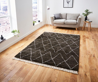 Covor Boho Diamond Brown & White 120x170 cm