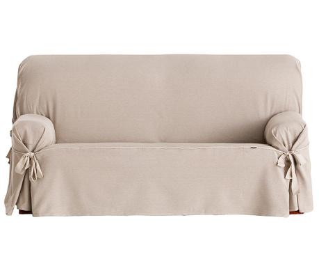 Podesiva navlaka za kauč Constanza Linen Bows 140x45x50 cm