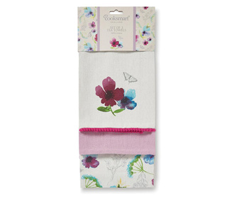 Комплект 3 кухненски кърпи Chatsworth Floral 45x65 см