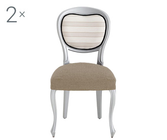 Set 2 elastične navlake za stolicu Dorian Tan Backless 40x40 cm