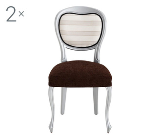 Комплект 2 еластични калъфа за стол Dorian Brown Backless 40x40 cm