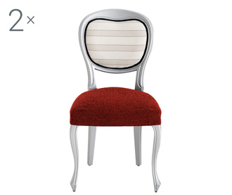 Комплект 2 еластични калъфа за стол Dorian Dark Orange Backless 40x40 cm