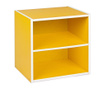 Corp modular Bizzotto, Cube Dual Yellow, structura si raft din pal colantat cu hartie amino, galben