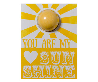Felicitare cu sare de baie You are my Sunshine 30 g
