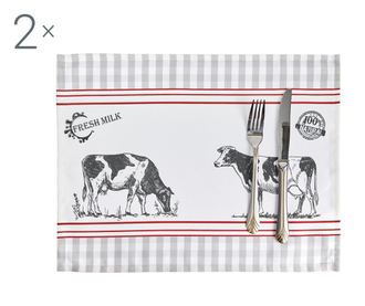Комплект 2 подложки за хранене Fresh Milk 33x45 см