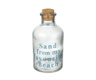 Dekorativna steklenica z zamaškom Sand from Beach