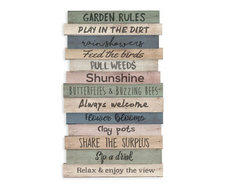 Διακοσμητικό τοίχου Garden Rules