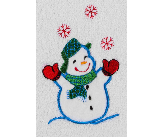 Joyful Snowman Fürdőszobai törölköző 30x50 cm