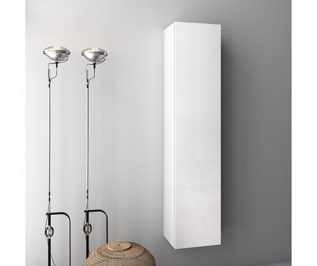 RESIGILAT Cabinet Tft Home Furniture, Luna White, melamina, 34x27x160 cm