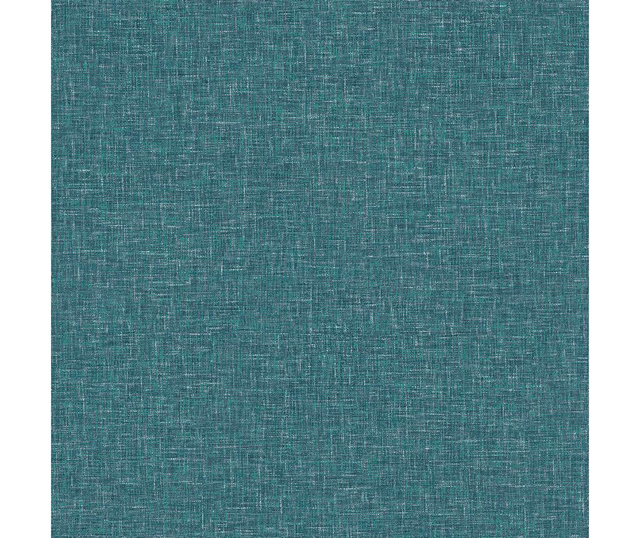 Linen Texture Teal Tapéta 53x1005 cm