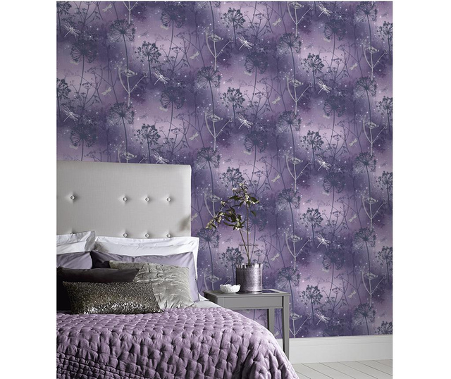 Ταπετσαρία Damselfly Purple 53x1005 cm
