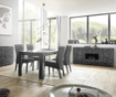 Bufet inferior Tft Home Furniture, Praga Briana One, PAL melaminat cu finisaj lucios antizgarieturi, 180x42x84 cm
