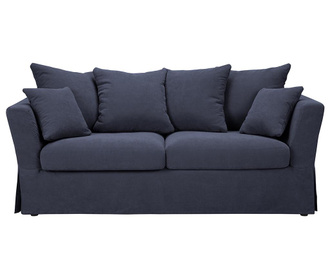Helene Dark Blue Háromszemélyes kihúzható kanapé