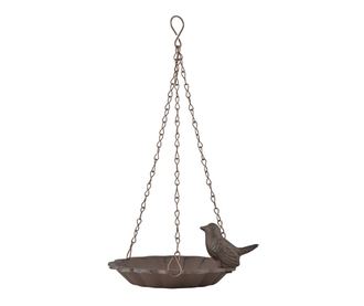 Fantana pentru pasari Esschert Design, Heston, fonta cu invelis de vopsea cu aspect antichizat, 16x16x16 cm
