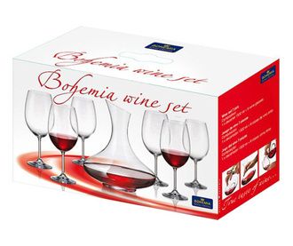 Set 6 čaše za vino i dekanter Bohemia Royal