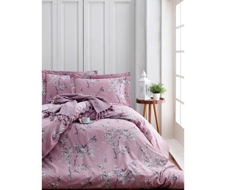 Posteljnina King Ranforce Chicory Pink