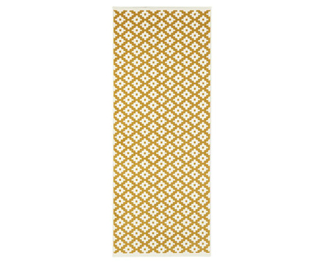 Covor Hanse Home, Lattice Gold Cream, 80x250 cm