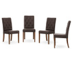 Set 4 stolice Rodier Interieurs Alepine Dark Brown