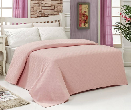 Κουβέρτα Pique Carine Powder Pink 160x240 cm