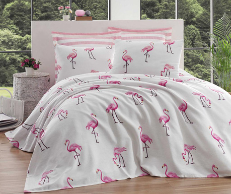 Κουβέρτα Pique Maylin Flamingo 160x235 cm