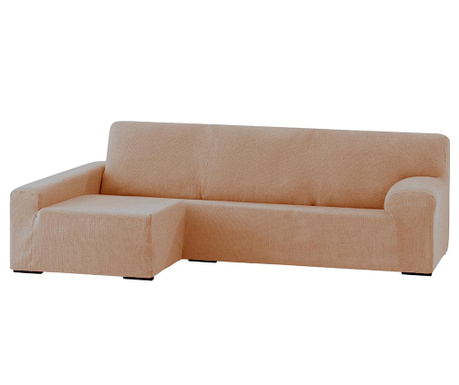 Еластичен калъф за ляв ъглов диван Dorian Tan 250x150x80 cm