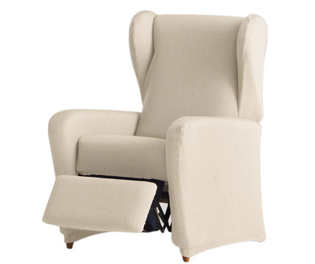 Pokrowiec elastyczny na fotel rozkładany Ulises Ecru 60x120x90 cm