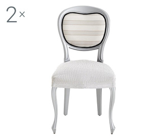 Комплект 2 еластични калъфа за стол Ulises Ecru 40x40 cm