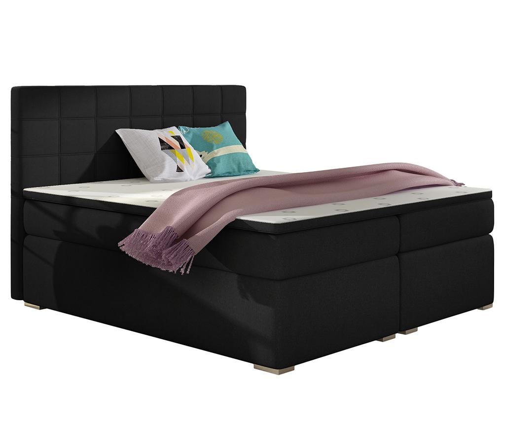 Alice Black Boxspring ágy 160x200 cm - Vivre