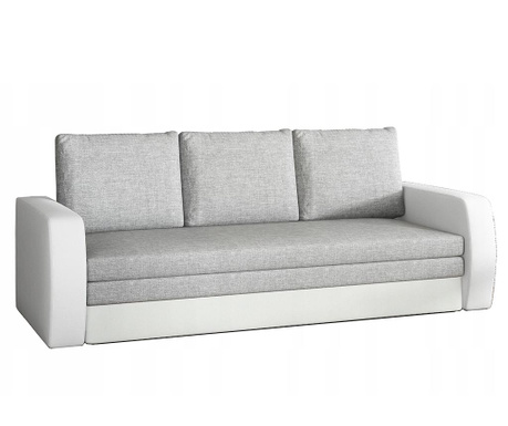 Inversa White Grey Háromszemélyes kihúzható kanapé