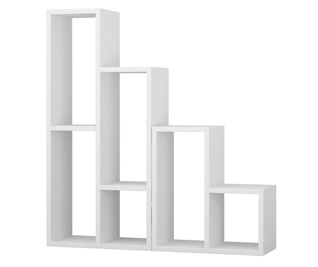 Set of 2 White Bookcases