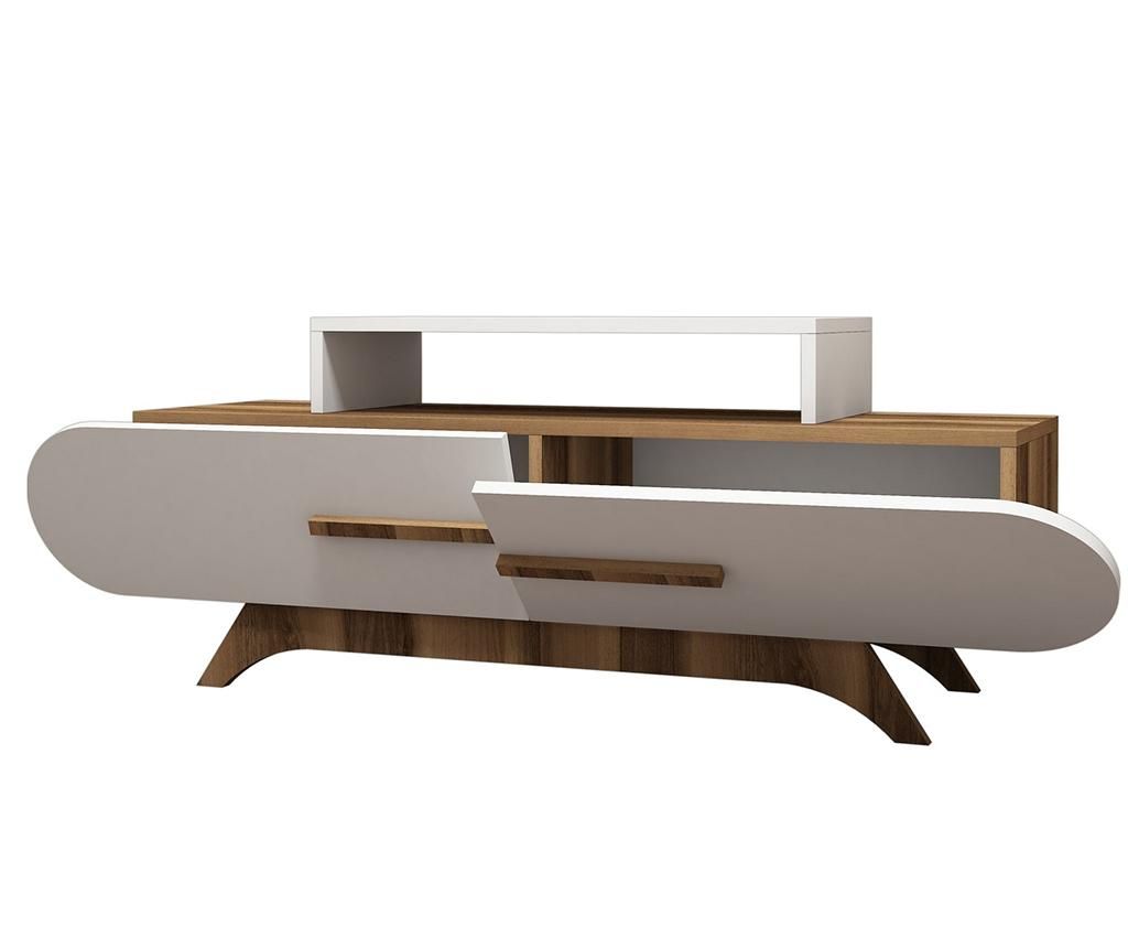 TV komoda Rose Walnut White