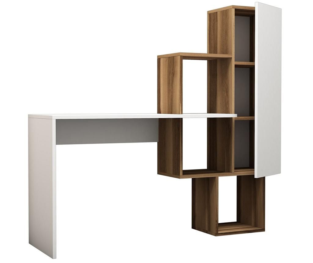 Radni stol Acelya  Walnut White