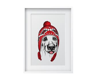 Tablou Cold Dog 24x29 cm