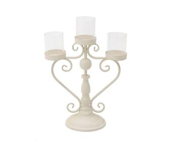 Suport pentru lumanari Triple Cream