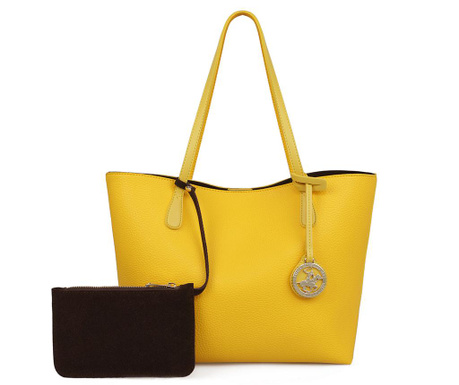Τσάντα Sue Yellow Brown