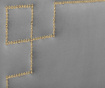 Tablie de pat Nicholas Light Grey Gold Pins 120x140 cm