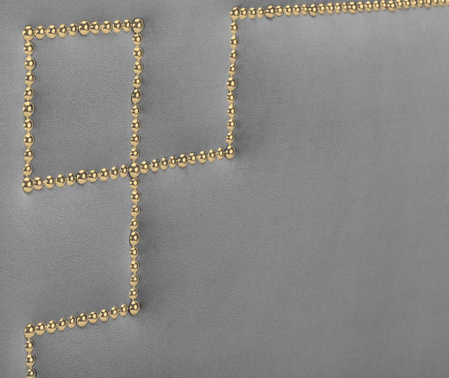 Tablie de pat Nicholas Light Grey Gold Pins 120x140 cm