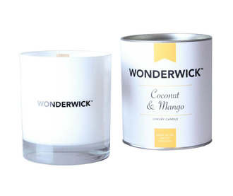 Ароматизирана свещ Wonderwick Coconut and Mango Blanc